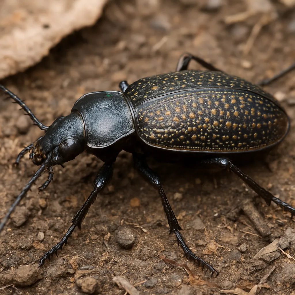 Biegacz ziemny – Carabus granulatus – biegacze