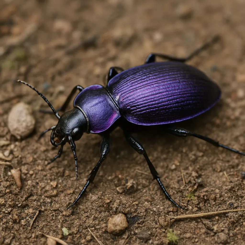 Biegacz fioletowy – Carabus violaceus – biegacze
