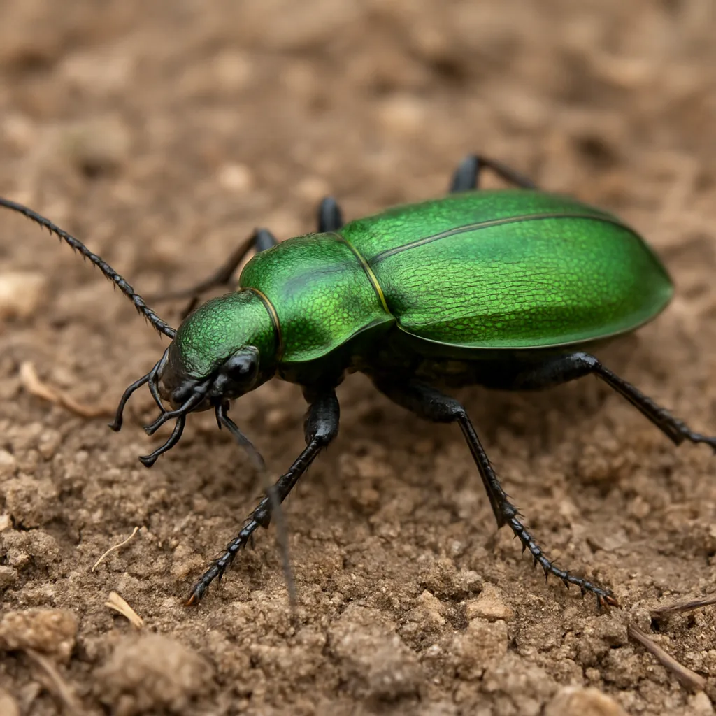 Biegacz zielony – Carabus hortensis – biegacze