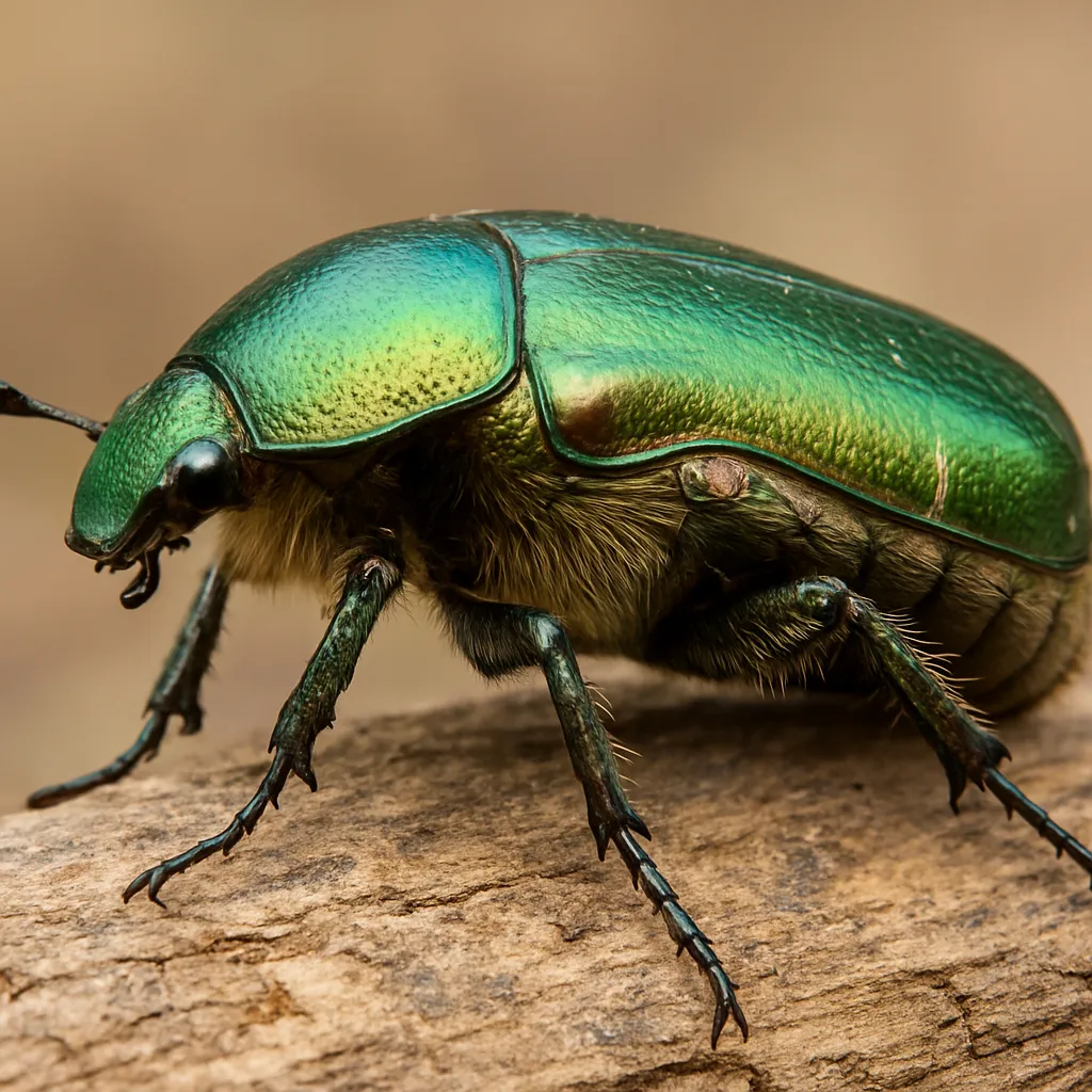 Złotawiec brunatny – Cetonia aurata viridissima – kruszczyce