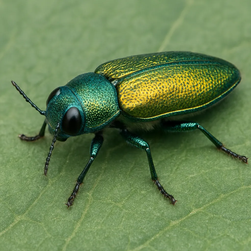 Zbrojec ogrodowy – Chrysobothris chrysostigma – bogatkowate