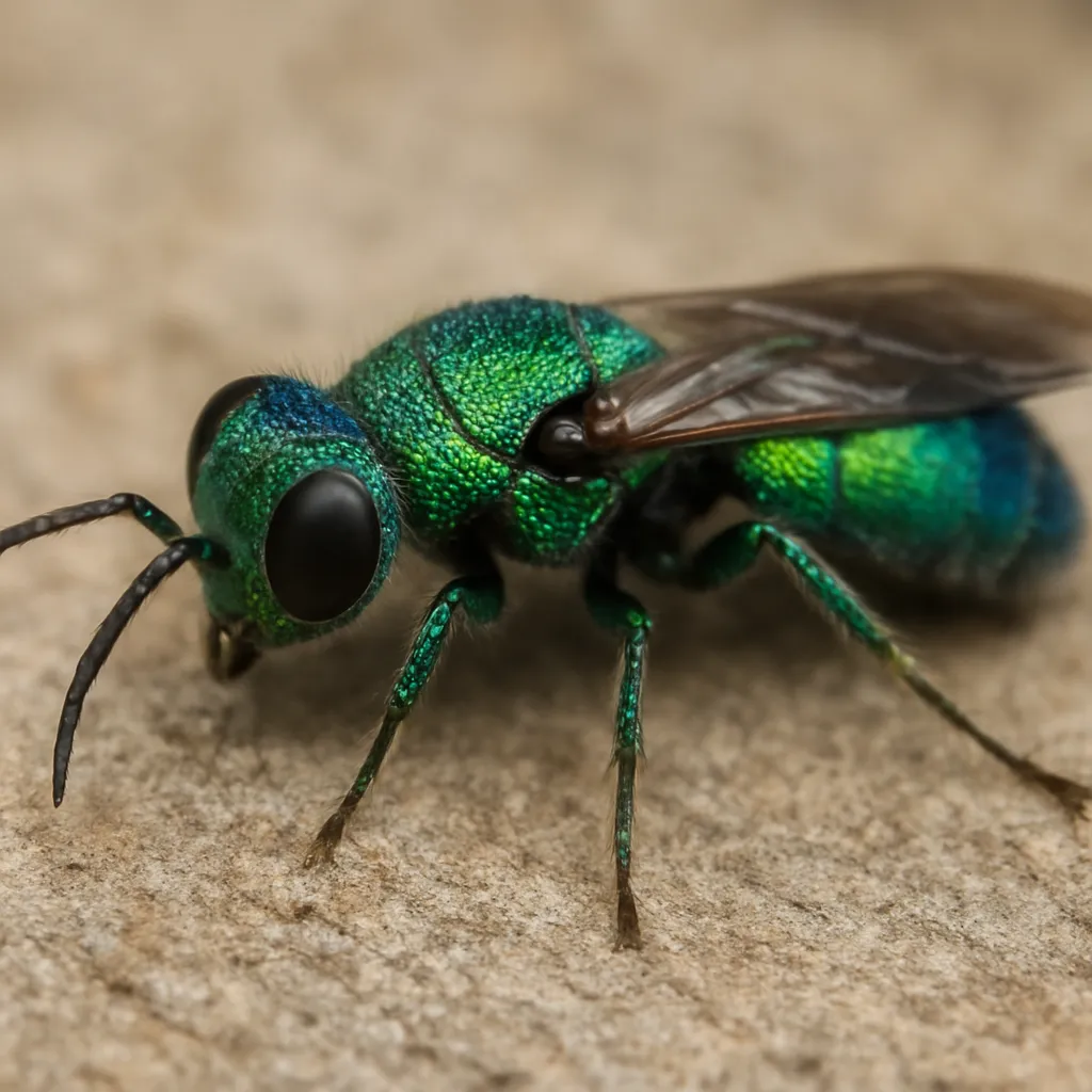 Chrysis sexdentata – złotolitki