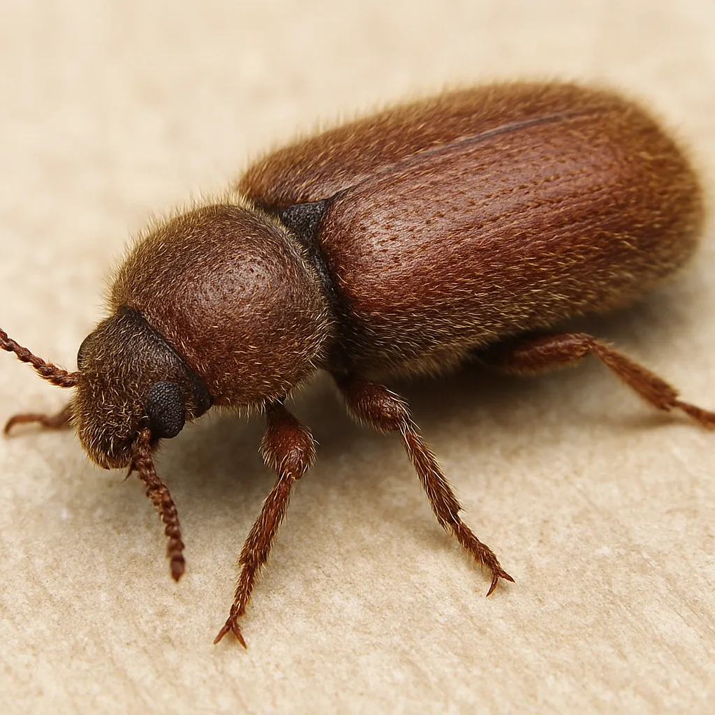Lyctus pubescens – kołatkowate
