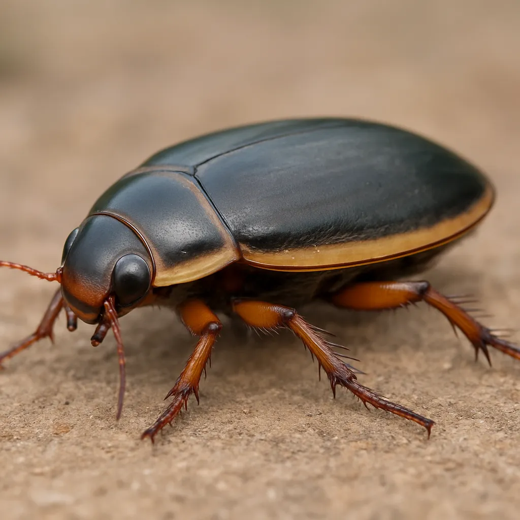 Pływak żółtobrzeżek – Dytiscus marginalis – pływakowate