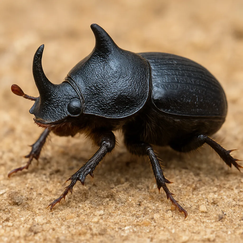 Rogatek mały – Onthophagus fracticornis – gnojarze
