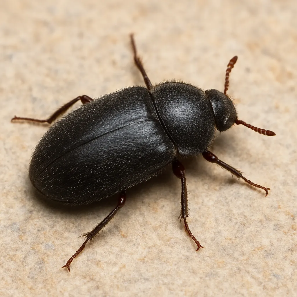 Strzygonia sklepowa – Dermestes ater – skórniki