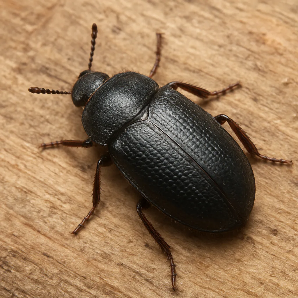 Strzygonia czarna – Dermestes haemorrhoidalis – skórniki