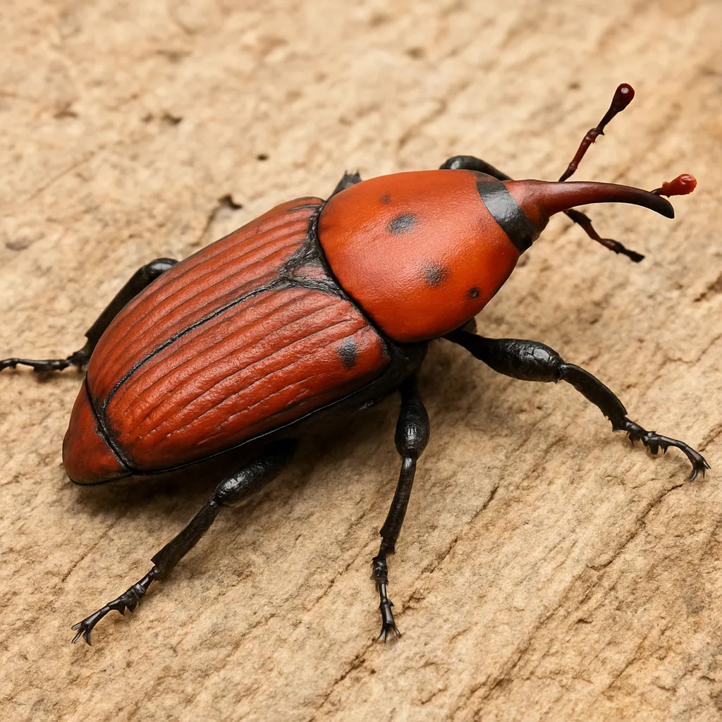 Ryjkowiec czerwony – Rhynchophorus ferrugineus – ryjkowce