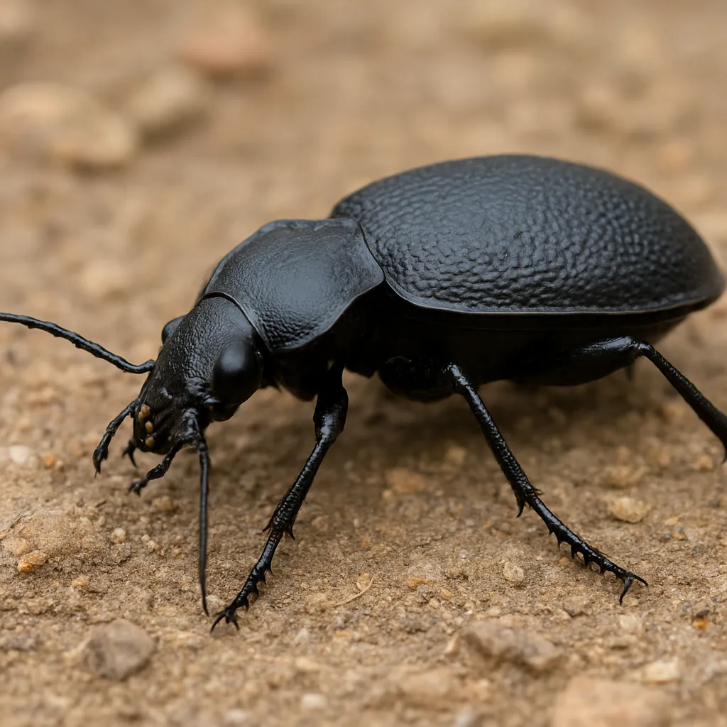 Biegacz czarny – Carabus coriaceus – biegacze