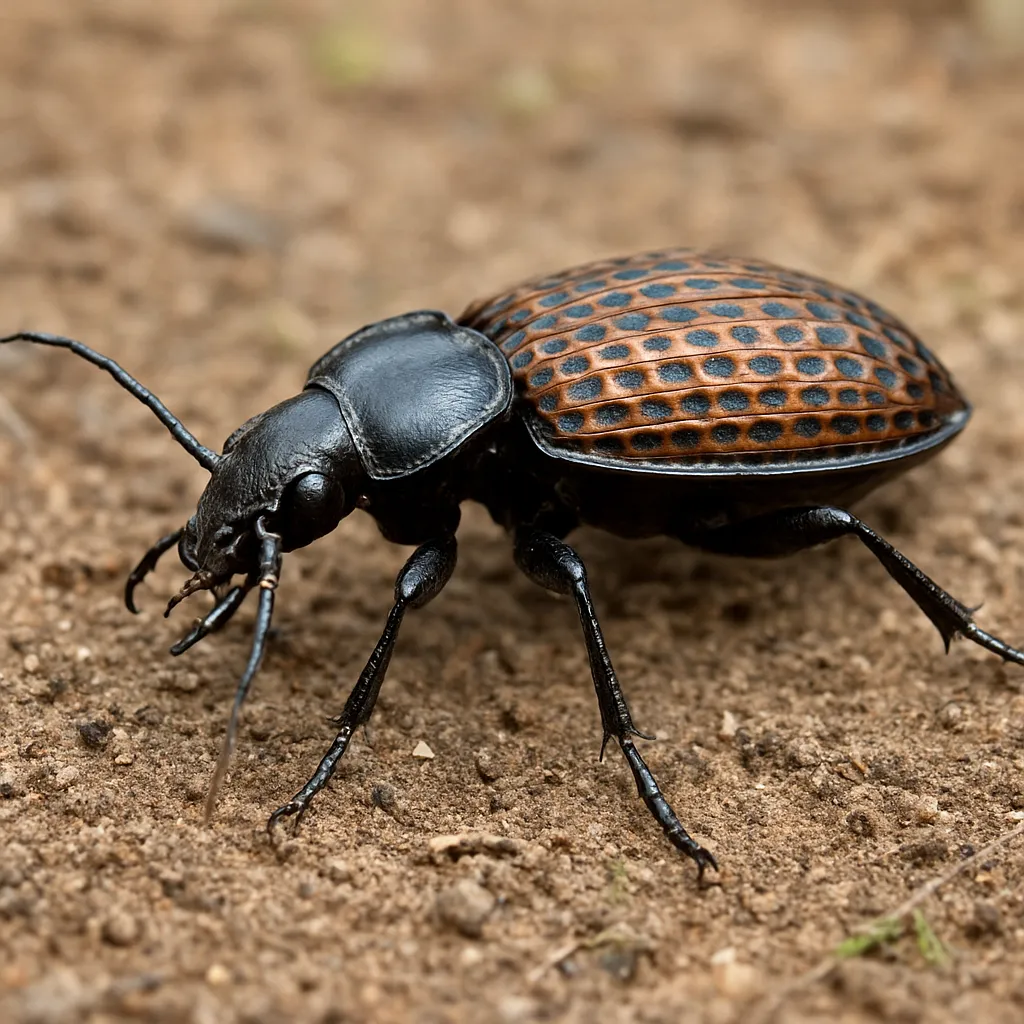 Biegacz torfowy – Carabus clathratus – biegacze